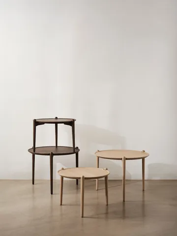 Aria sofabord - Dark oak, Ø60x46 cm - Design House Stockholm