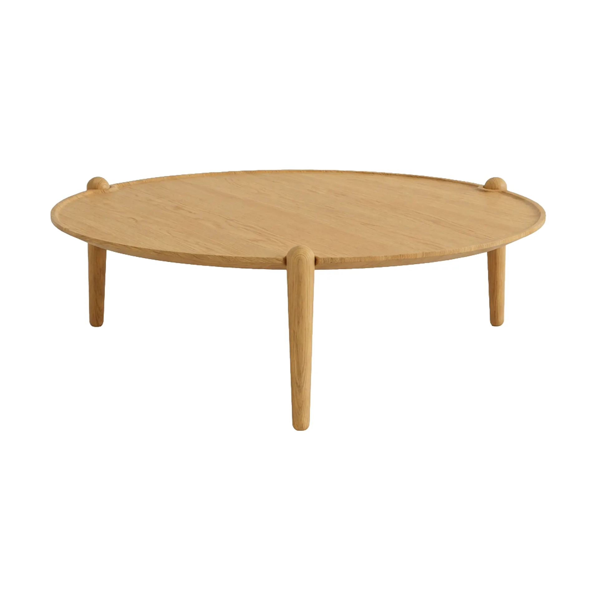 Aria sofabord, Eg, Ø90x30 cm Design House Stockholm