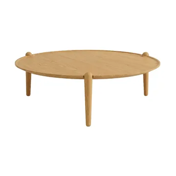Aria sofabord - Eg, Ø90x30 cm - Design House Stockholm