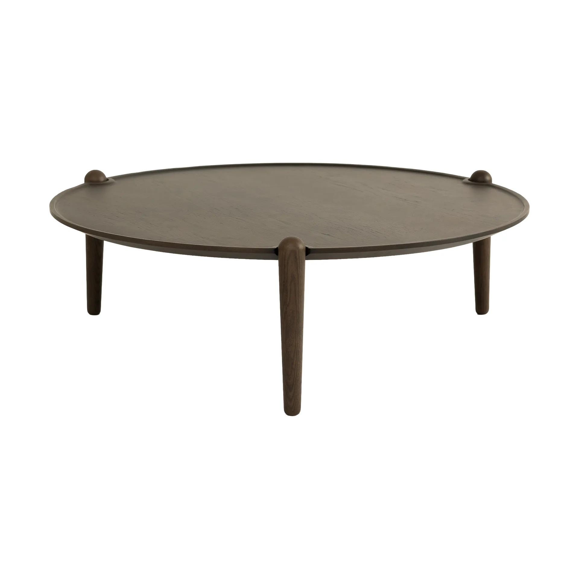 Aria sofabord, Mørk eg, Ø90×30 cm Design House Stockholm