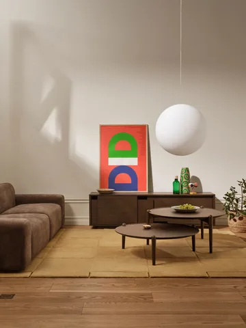 Aria sofabord - Mørk eg, Ø90×30 cm - Design House Stockholm