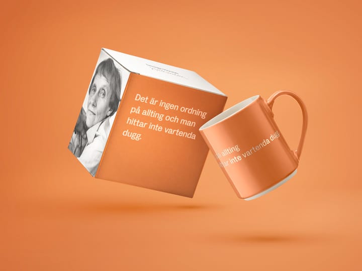 Astrid Lindgren krus, 'det är ingen ordning…', Svensk tekst Design House Stockholm