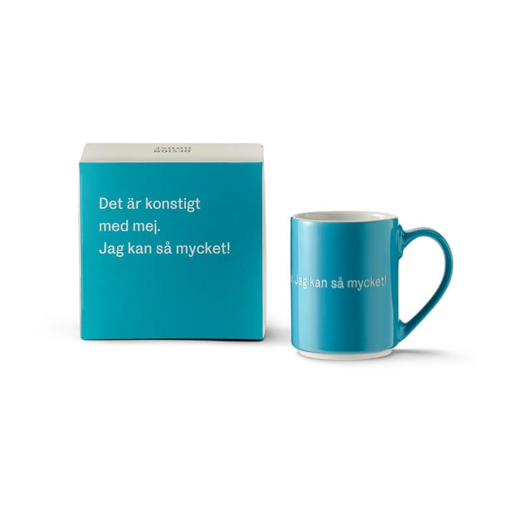 Astrid Lindgren krus 'Det är konstigt med mig...', Svensk tekst Design House Stockholm