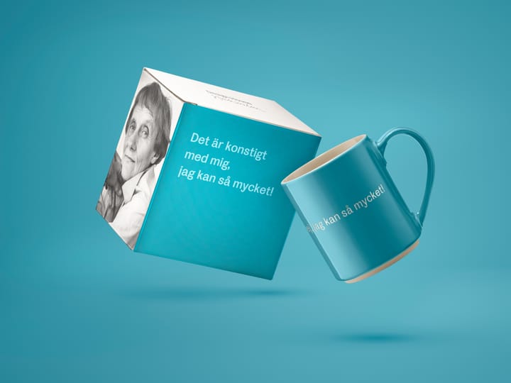Astrid Lindgren krus 'Det är konstigt med mig...', Svensk tekst Design House Stockholm