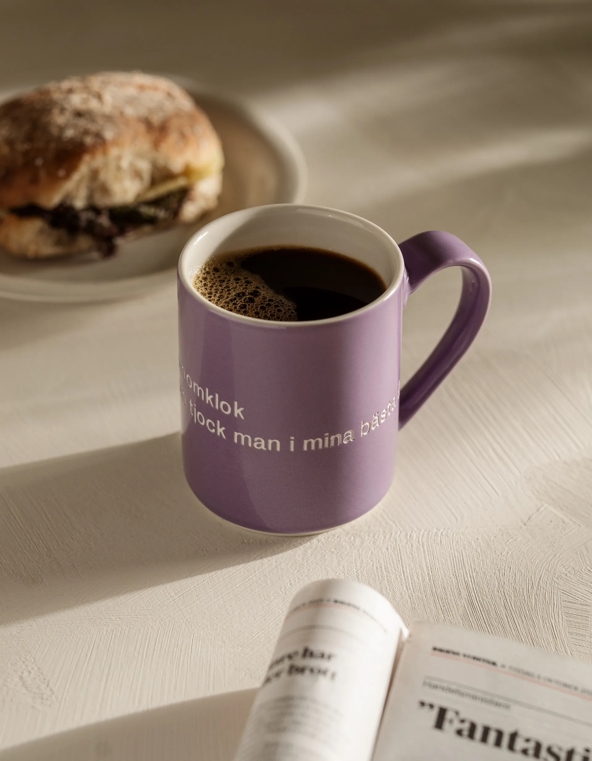 Astrid Lindgren krus, I am handsome, lilla-svensk Design House Stockholm