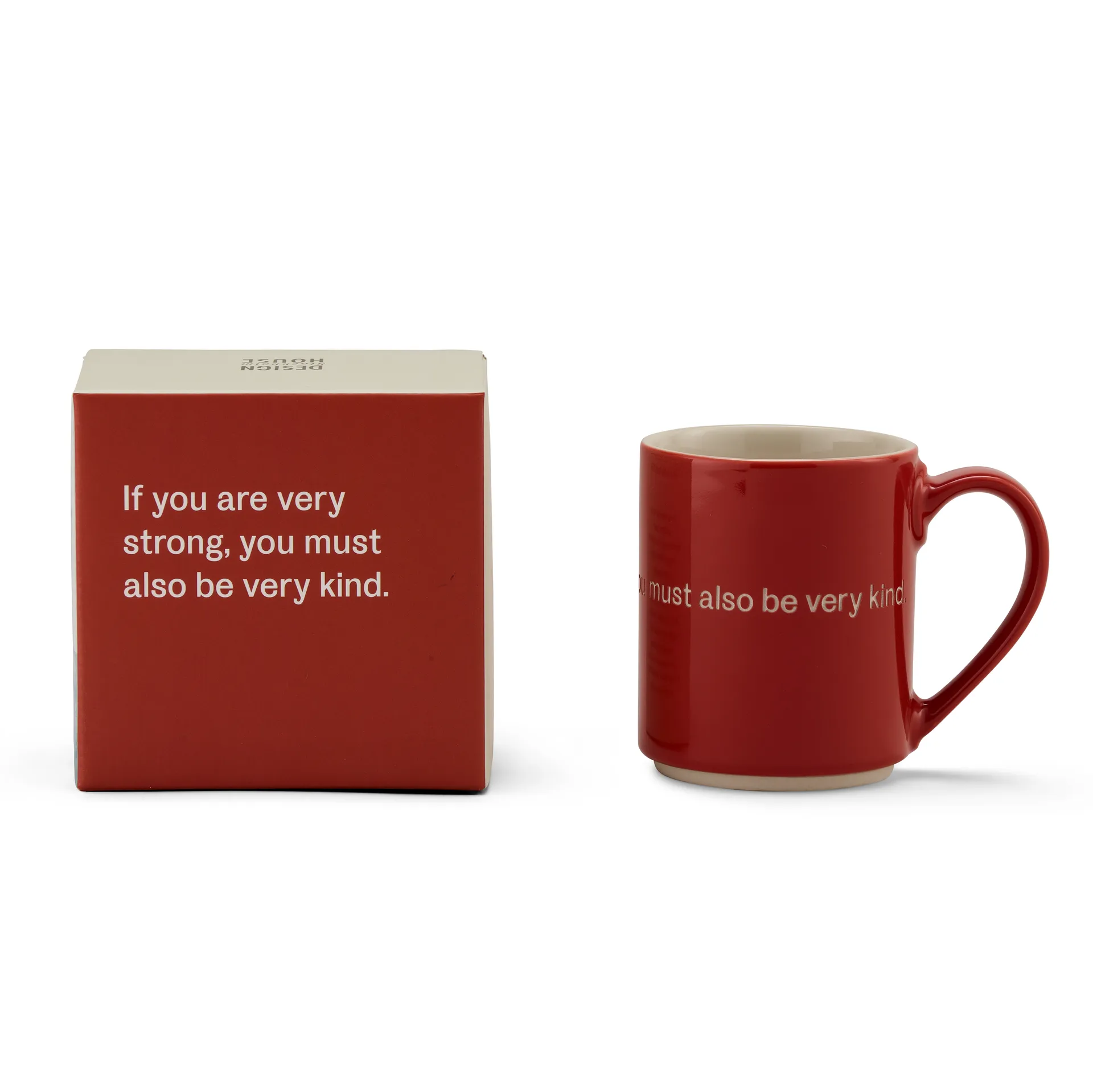 Astrid Lindgren krus, If you are very strong, rød-engelsk Design House Stockholm