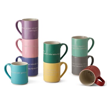 Astrid Lindgren krus, If you are very strong - rød-svensk - Design House Stockholm