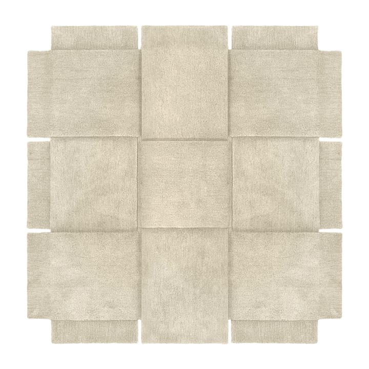 Basket tæppe beige, 180x180 cm Design House Stockholm