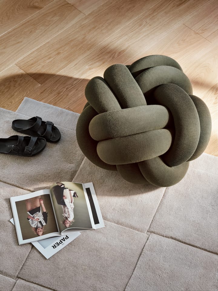 Basket tæppe beige - 180x180 cm - Design House Stockholm