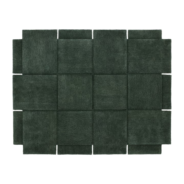 Basket tæppe, grøn - 185x240 cm - Design House Stockholm