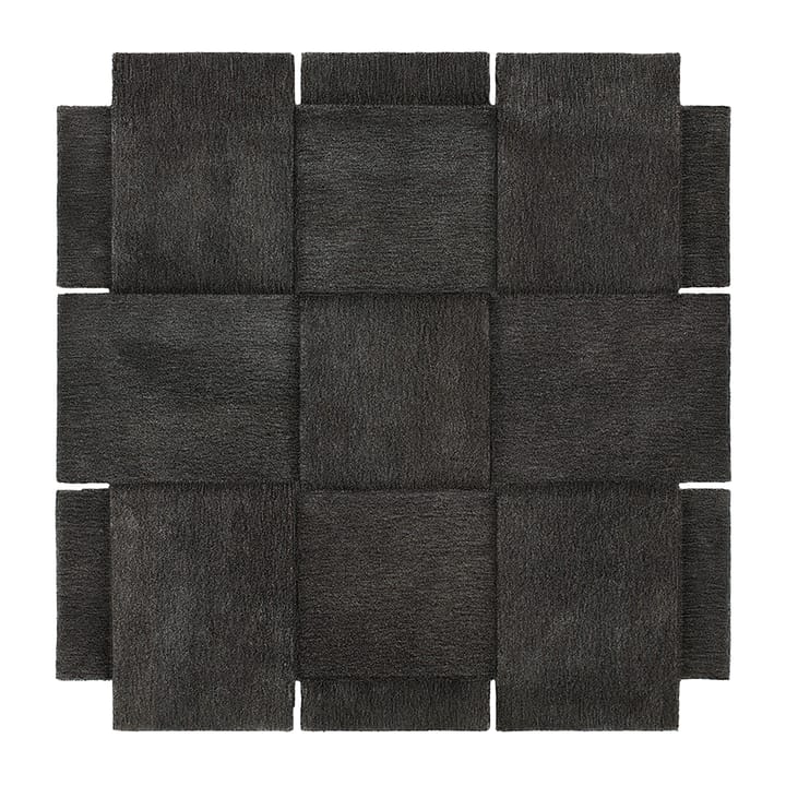 Basket tæppe, mørkegrå - 180x180 cm - Design House Stockholm