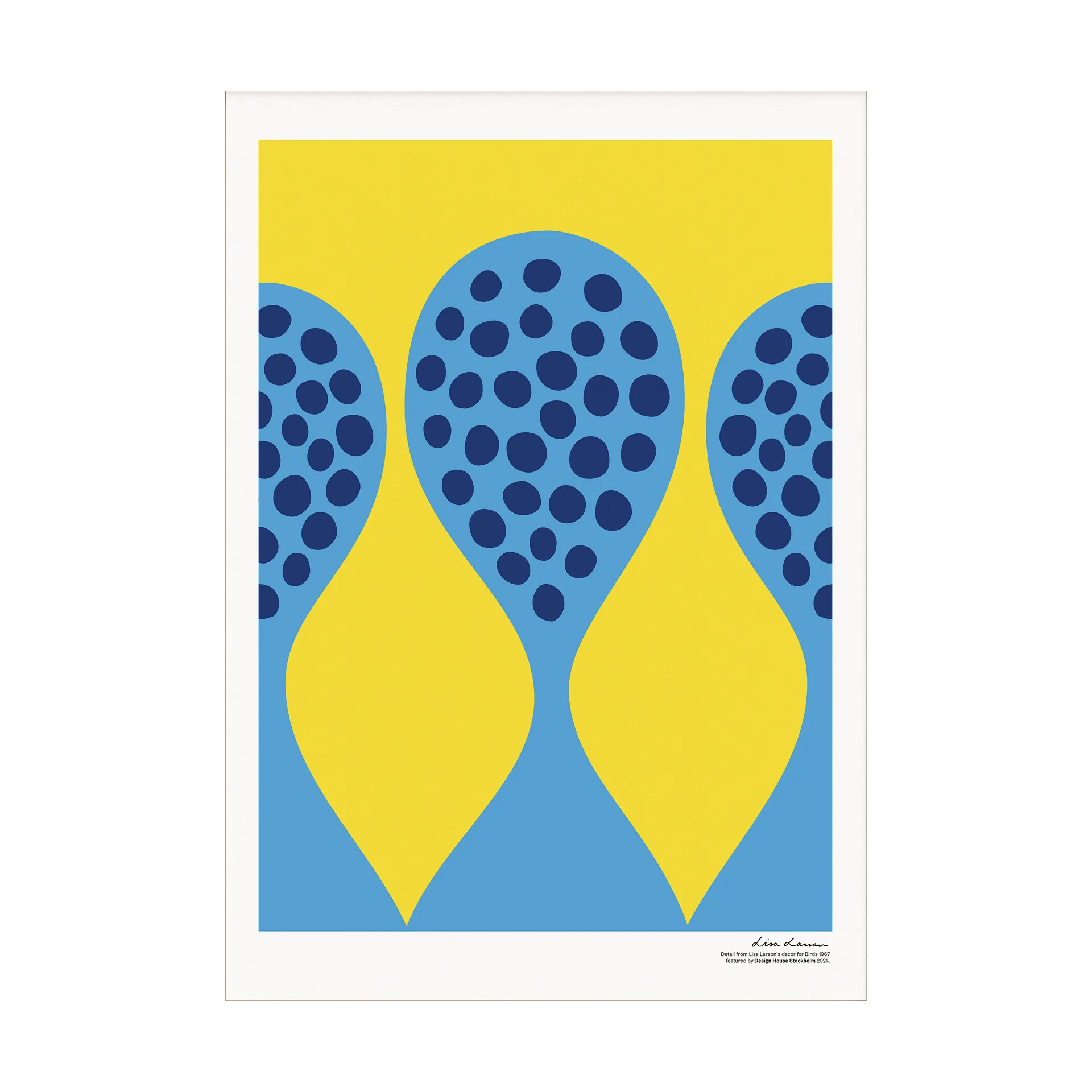 Birds 1967 plakat 50x70 cm, No. 5 Design House Stockholm