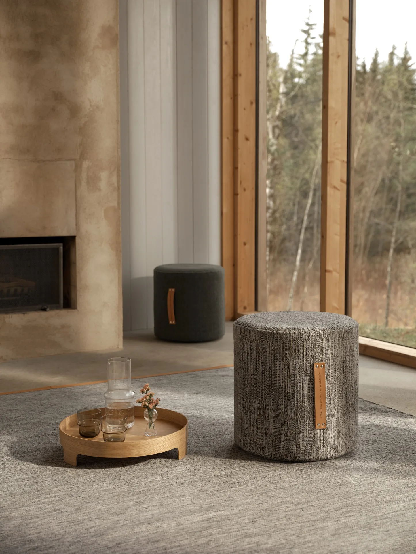 Björk siddepude høj, lysegrå Design House Stockholm