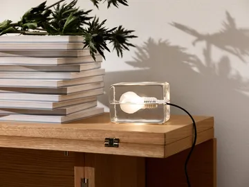 Block Lamp Mini bordlampe - Klar, 12x8x7,5 cm - Design House Stockholm
