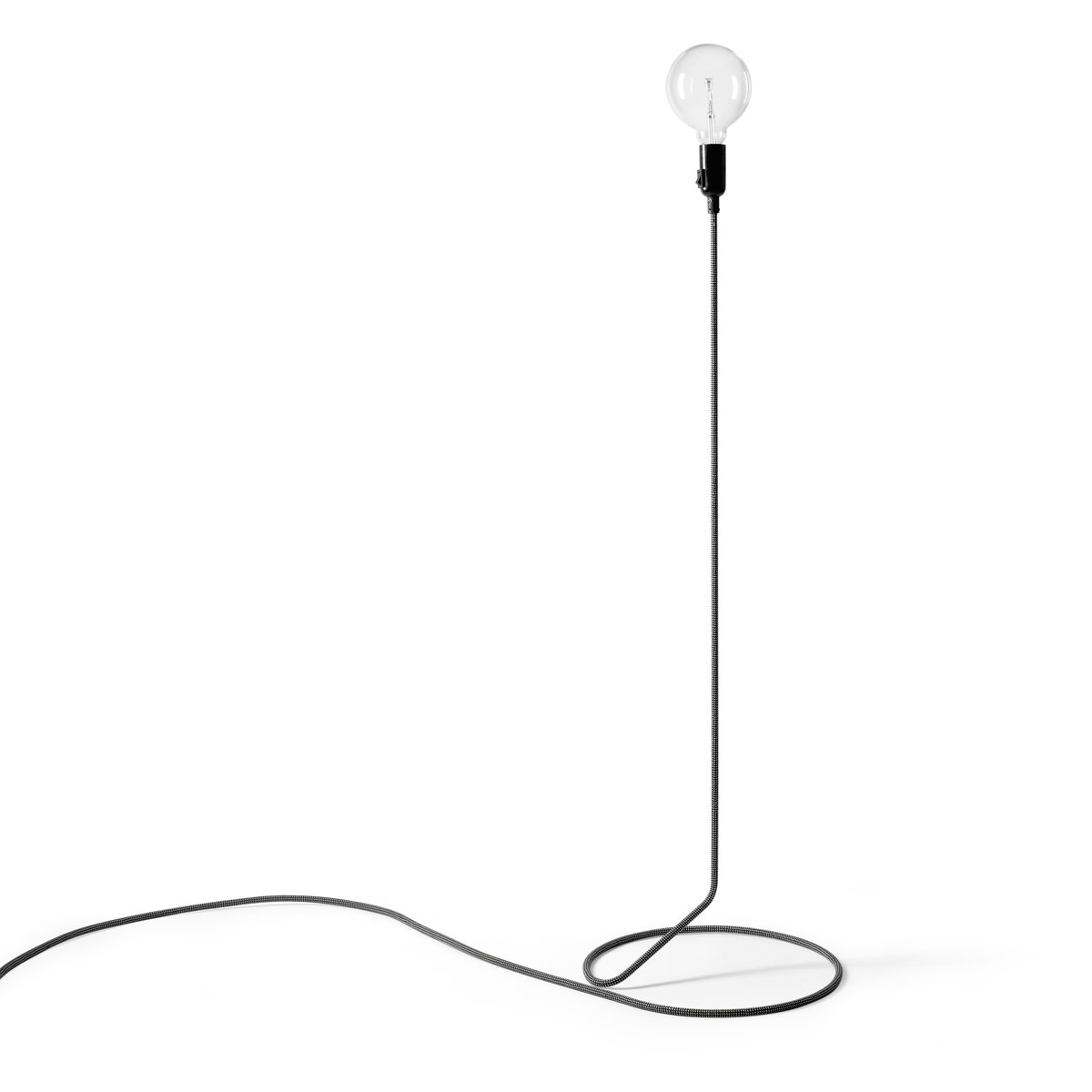 Design House Stockholm Cord lampe Sort/Hvid