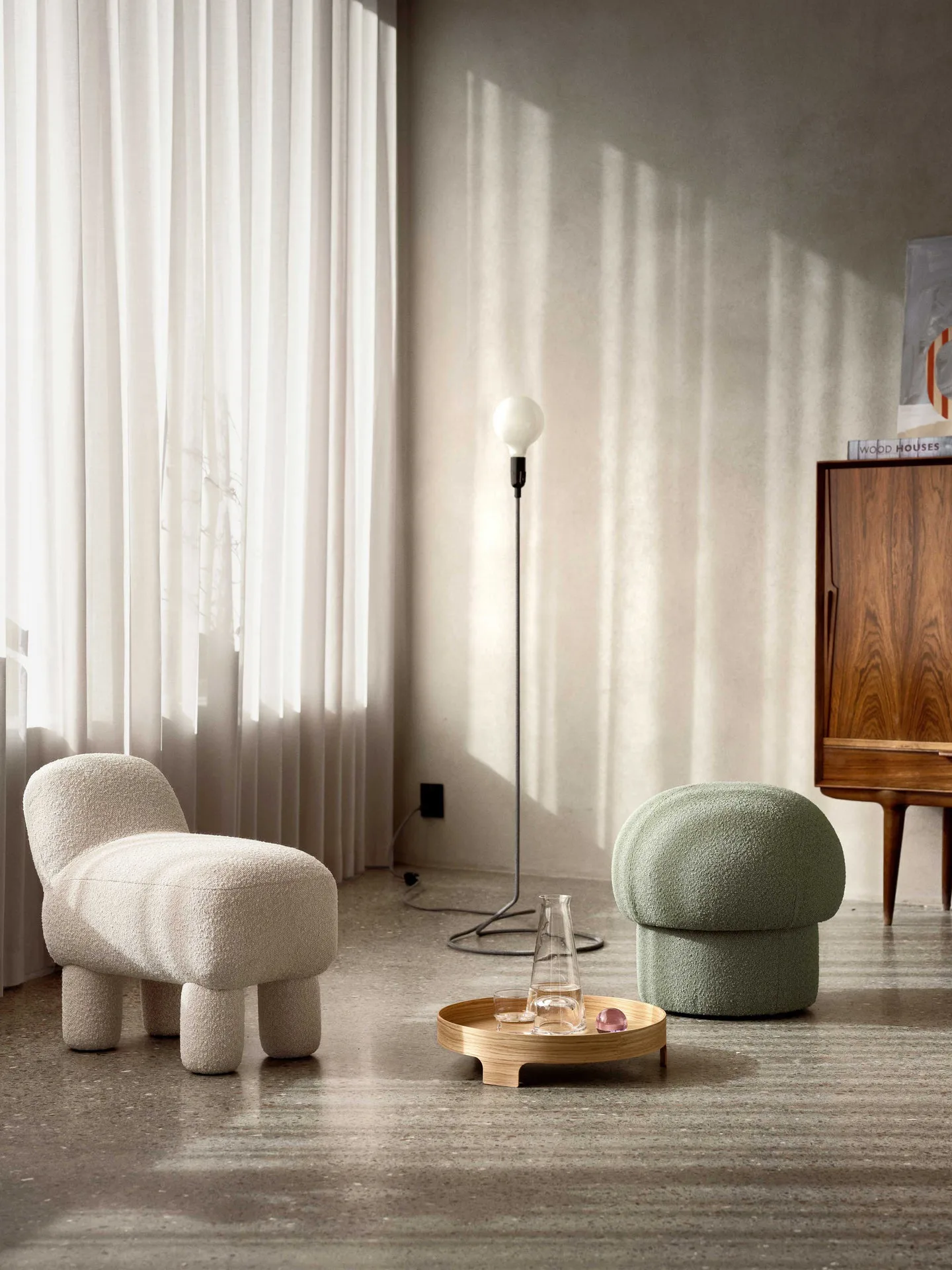Cord lampe, Sort/Hvid Design House Stockholm