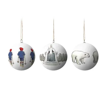 Elsa Beskow julekugler 3 stk - King Winter - Design House Stockholm