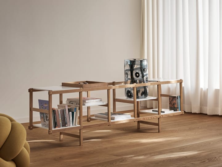Frame hylde lav, Eg/Hvid Design House Stockholm