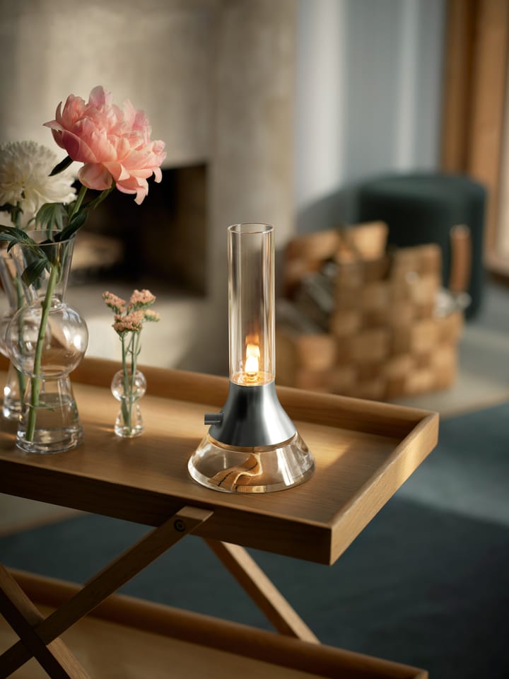 Fyr fotogenlampe 31 cm, Klar/Sølv Design House Stockholm