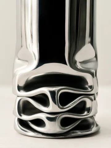 Hydraulic vase  - Stainless steel, 25 cm - Design House Stockholm