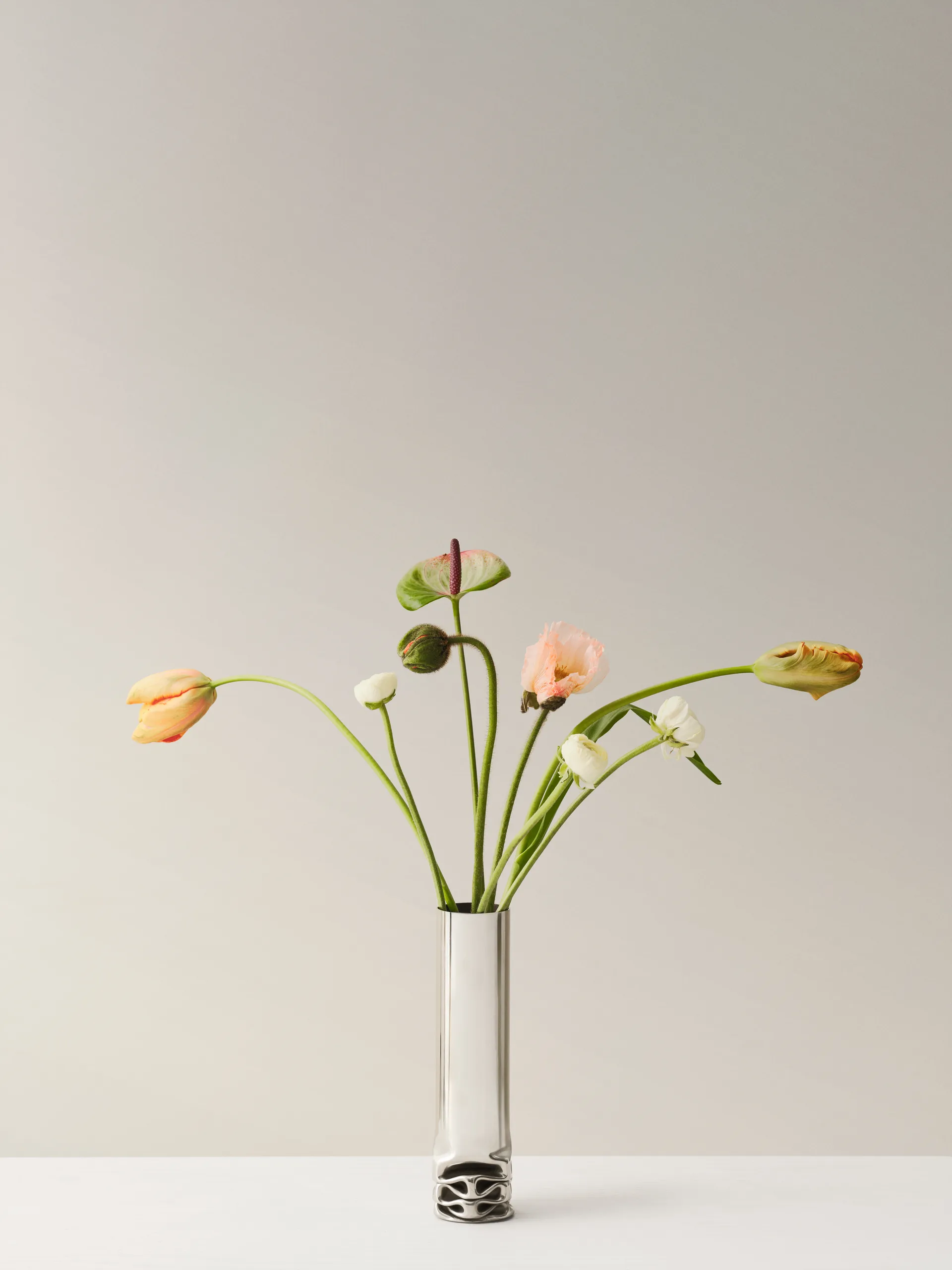 Hydraulic vase , Stainless steel, 25 cm Design House Stockholm