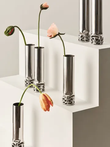 Hydraulic vase  - Stainless steel, 25 cm - Design House Stockholm