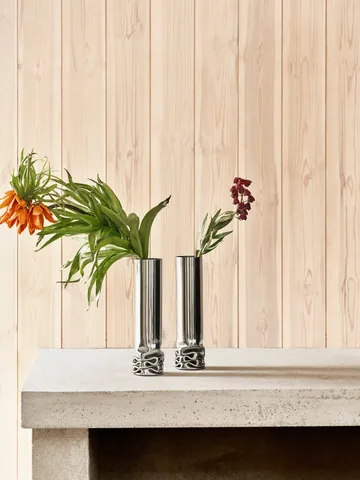 Hydraulic vase  - Stainless steel, 25 cm - Design House Stockholm