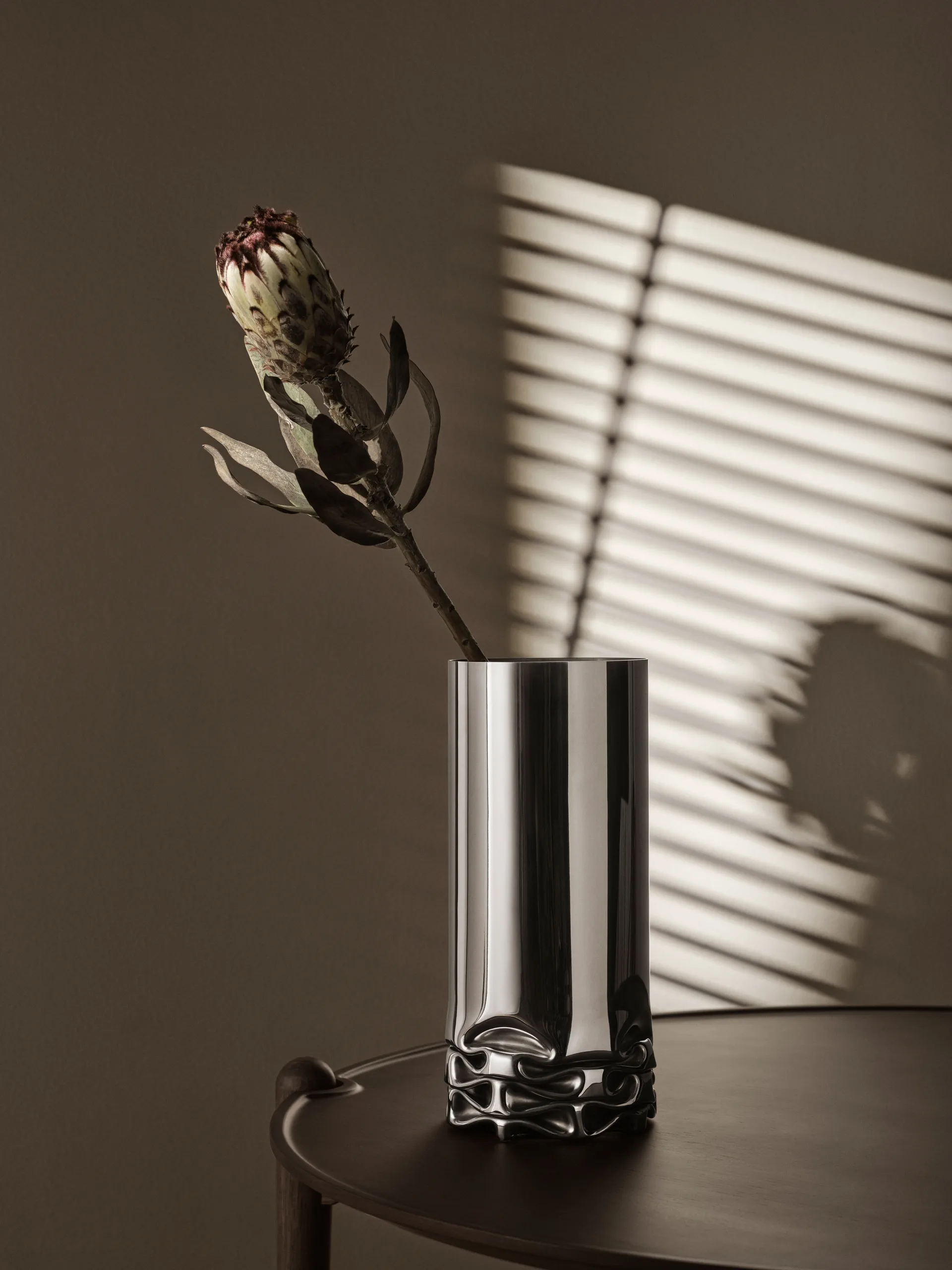 Hydraulic vase , Stainless steel, 33 cm Design House Stockholm