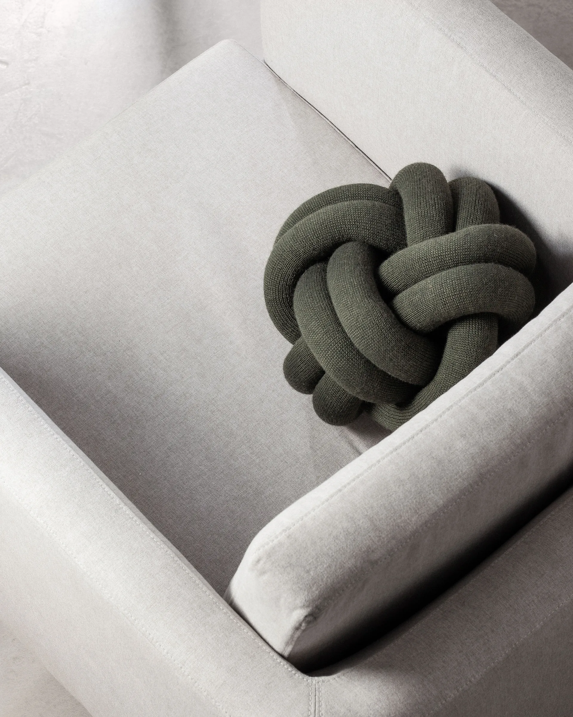 Knot pude, Forest green Design House Stockholm
