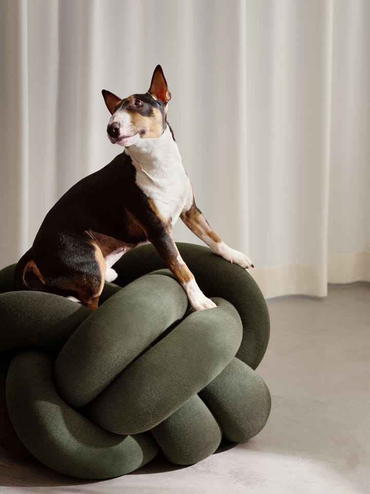 Knot pude XL, Forest Green Design House Stockholm