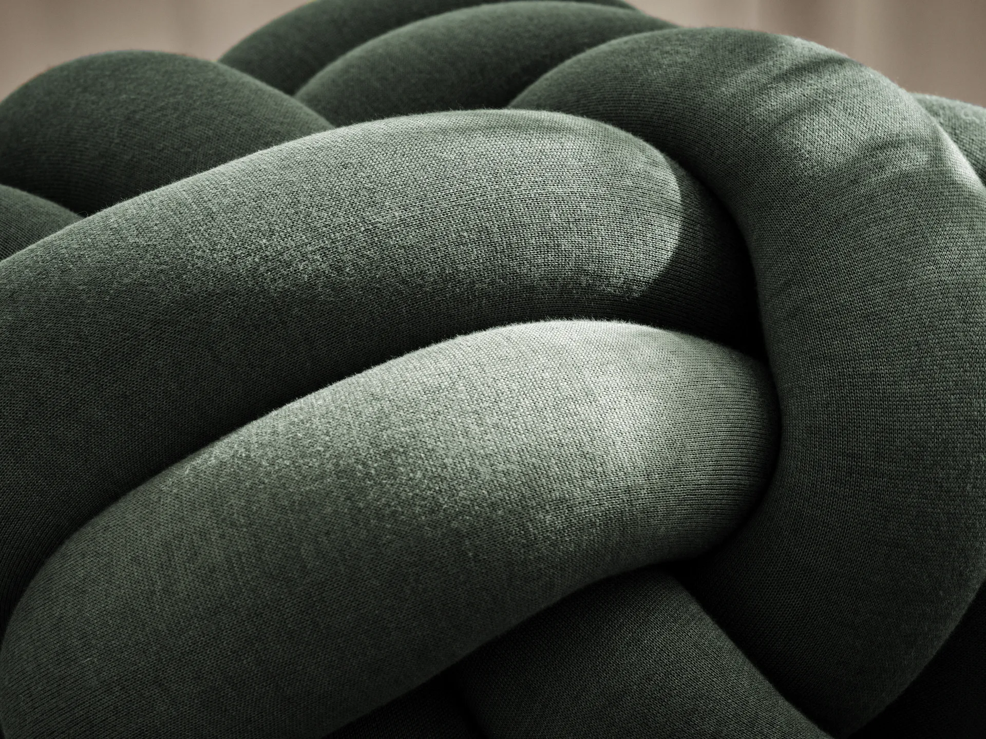 Knot pude XL, Forest Green Design House Stockholm