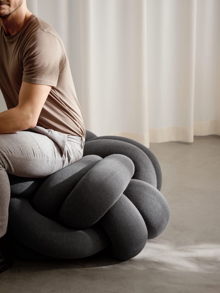 Knot pude XL, Grey Design House Stockholm