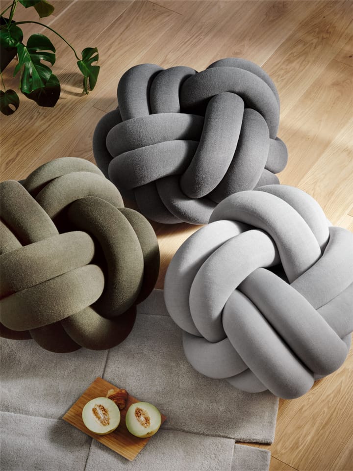Knot pude XL, Grey Design House Stockholm
