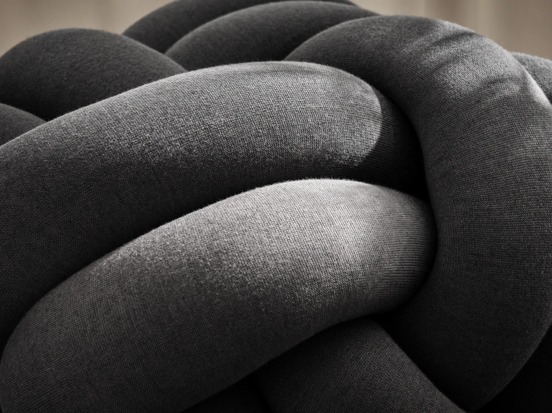 Knot pude XL, Grey Design House Stockholm