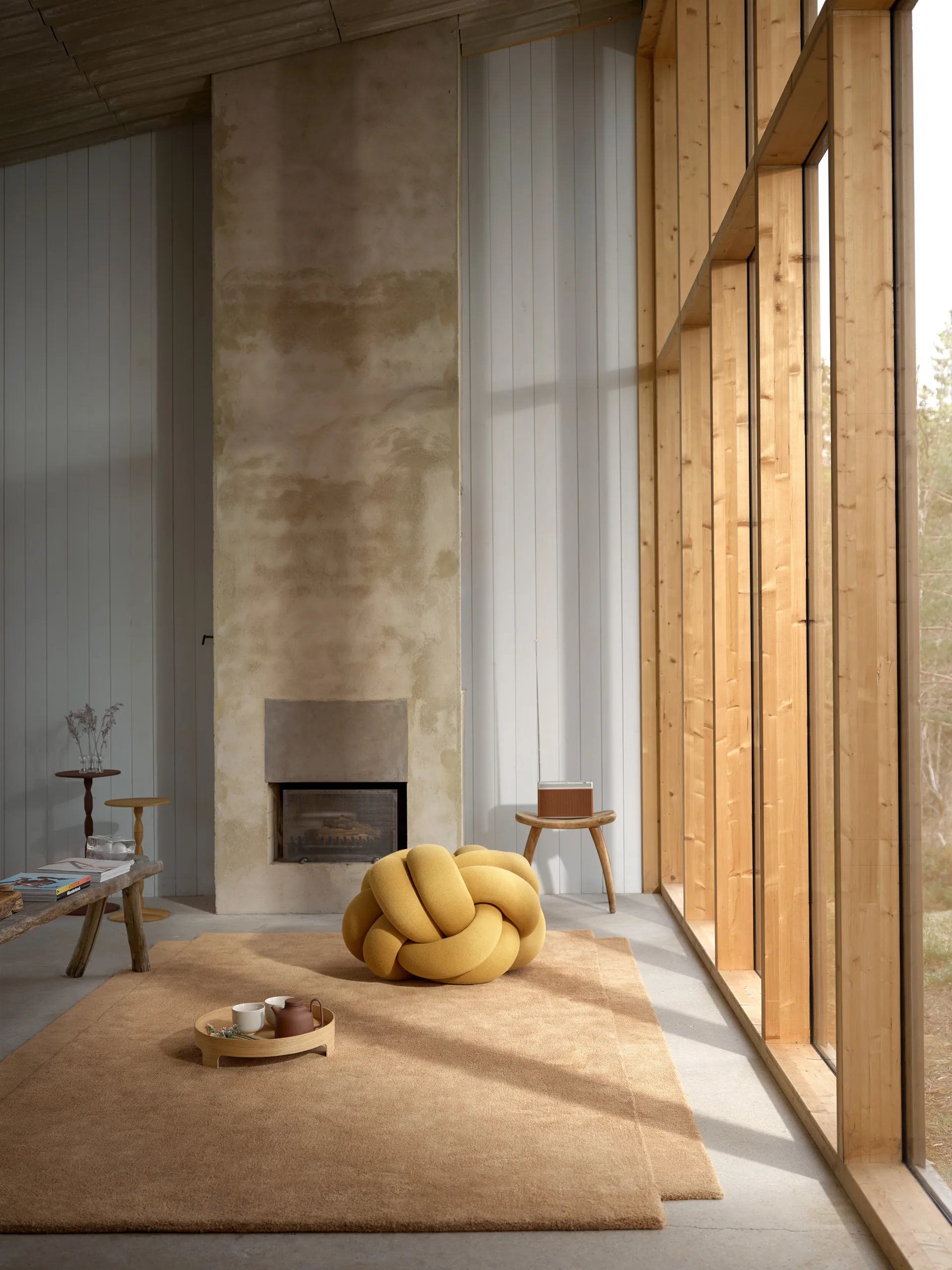 Knot pude XL, Yellow Design House Stockholm