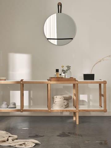 Lasso spejl rundt - Klar/Sort - Design House Stockholm