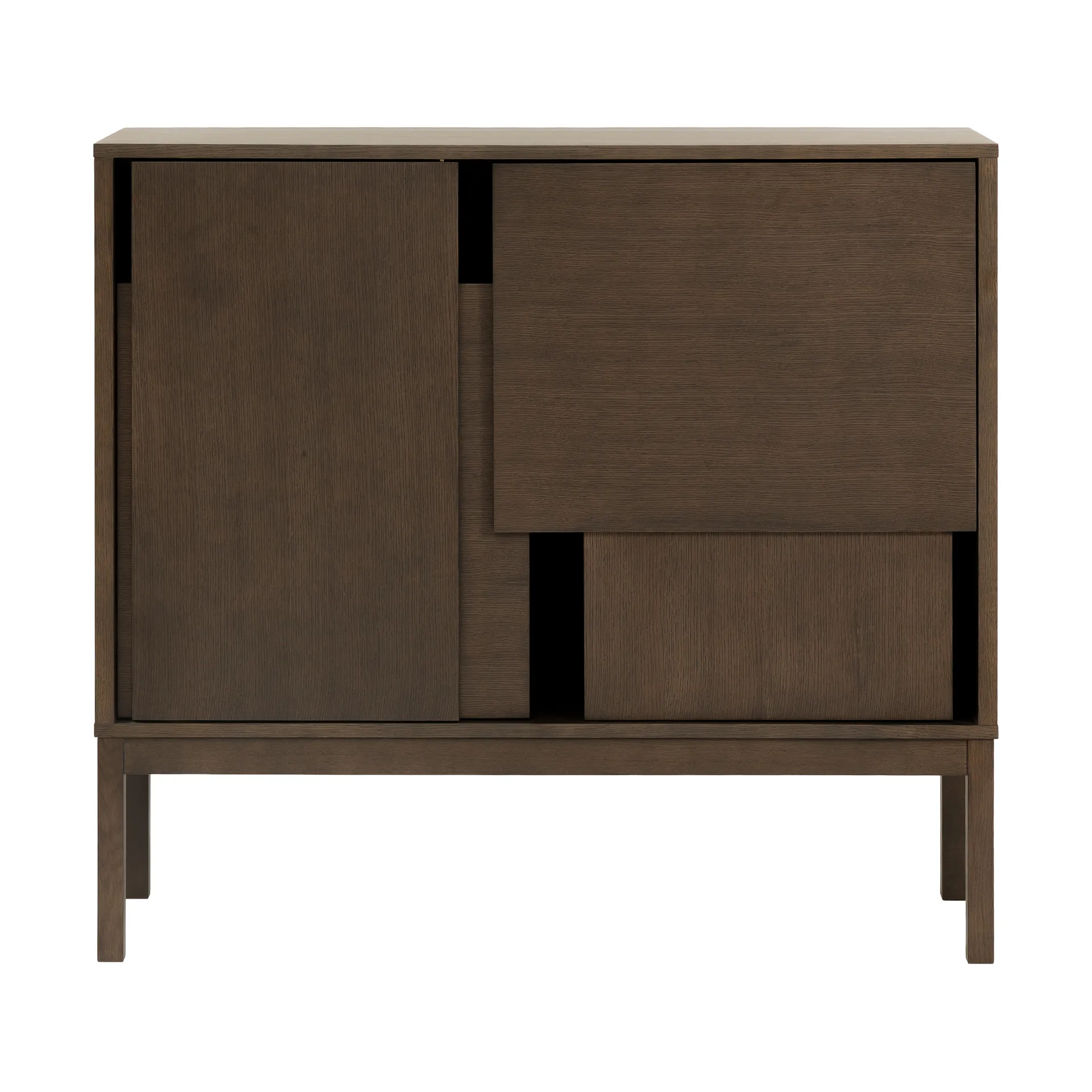 Layer sideboard, Mørk eg, 120x110, med ben Design House Stockholm