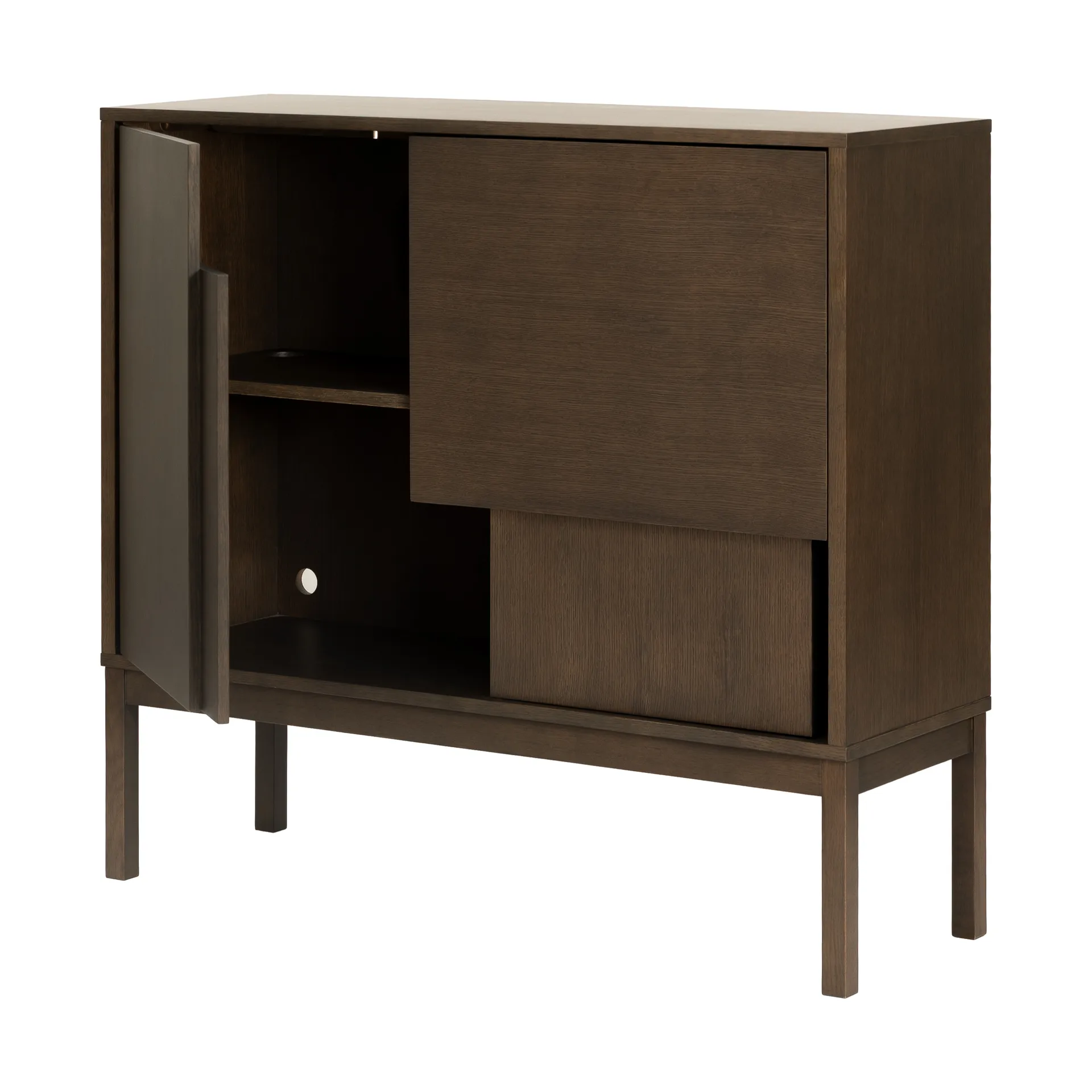 Layer sideboard, Mørk eg, 120x110, med ben Design House Stockholm