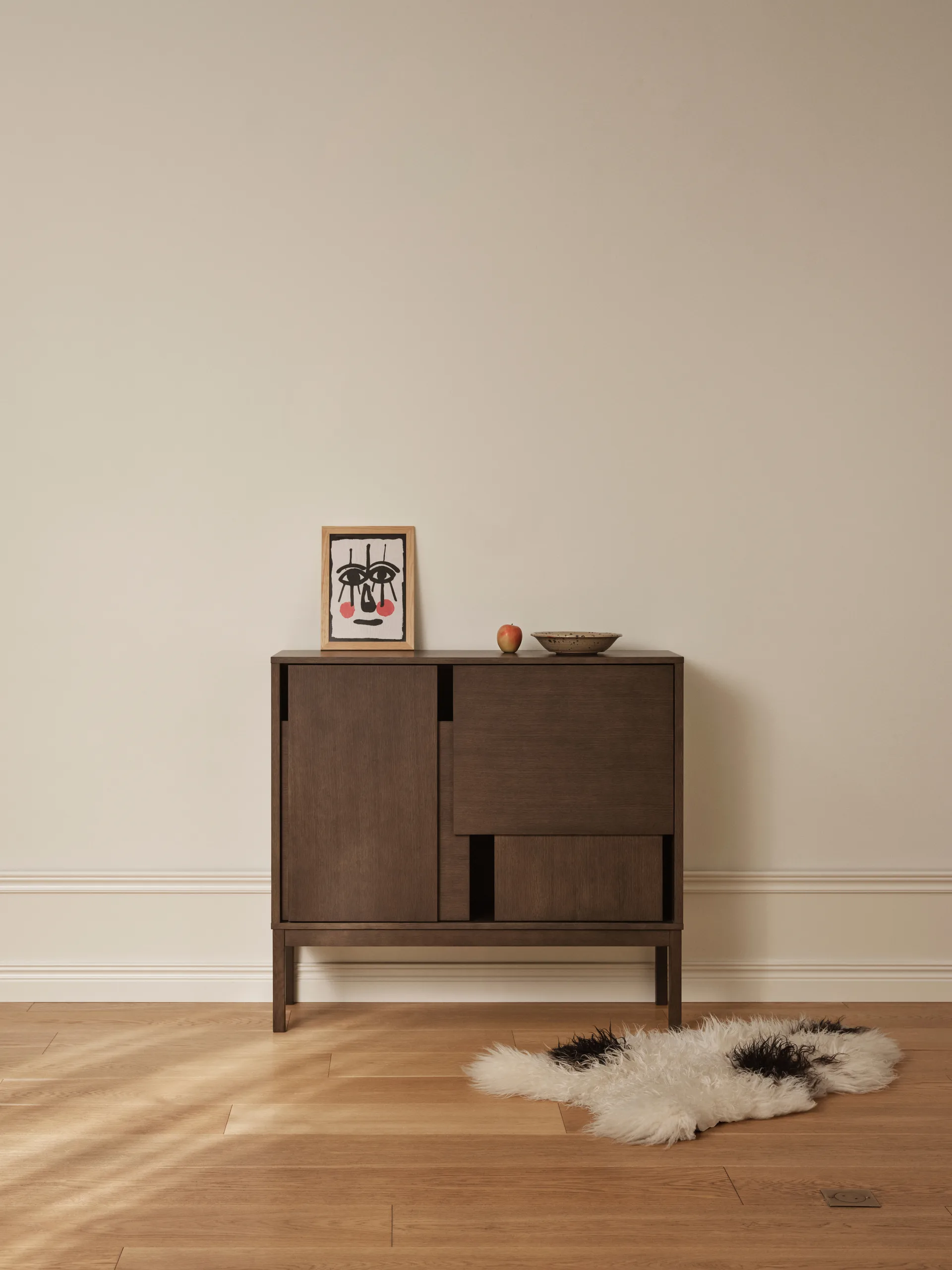 Layer sideboard, Mørk eg, 120x110, med ben Design House Stockholm