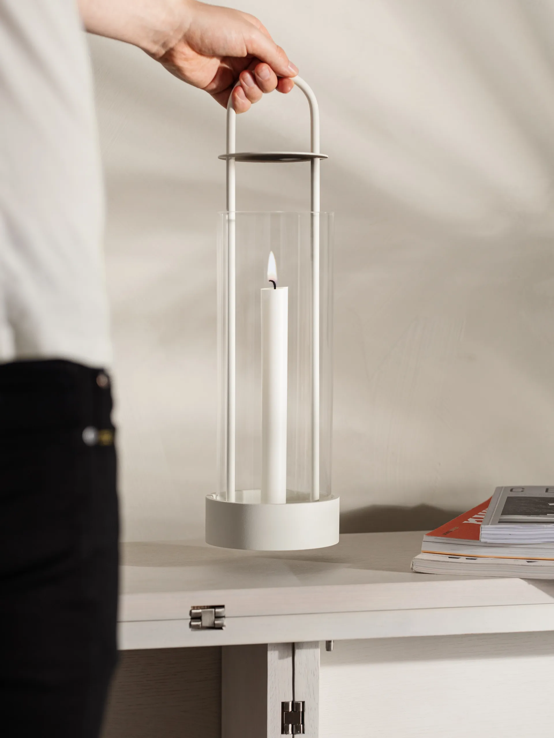 Lotus stormlygte, hvid Design House Stockholm