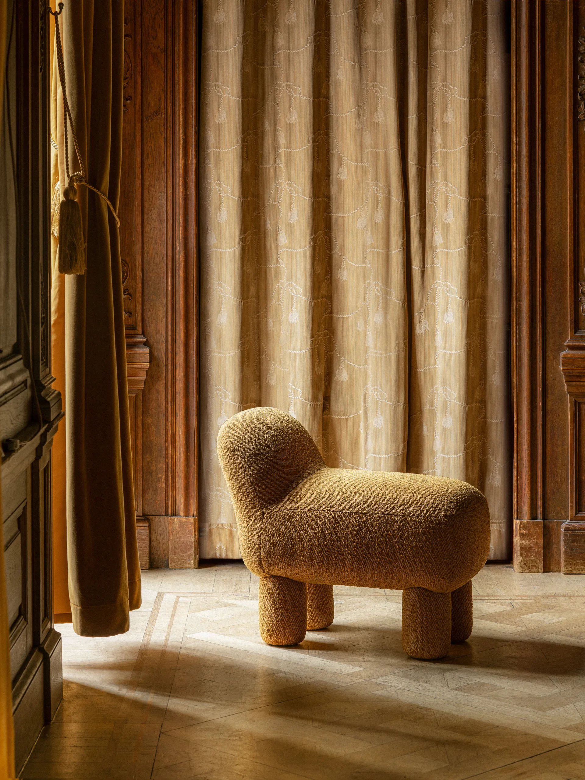 Lulu siddepuf 36x65 cm, Yellow Design House Stockholm