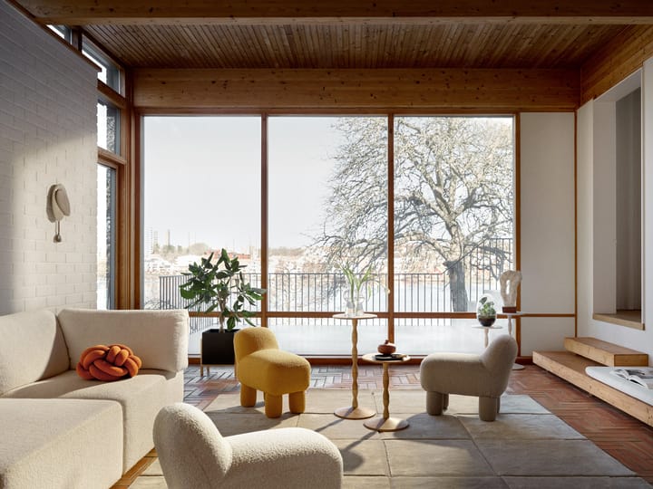 Lulu siddepuf 36x65 cm, Yellow Design House Stockholm