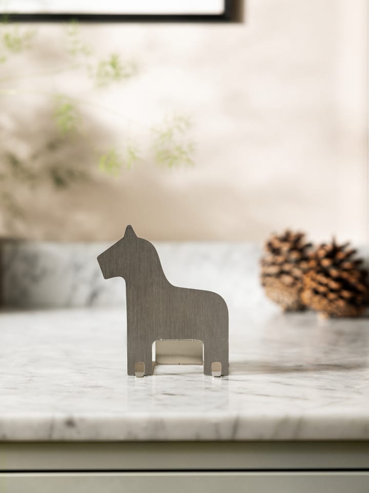 Pop-up fyrfadsholder dalahest, Rustfrit stål Design House Stockholm