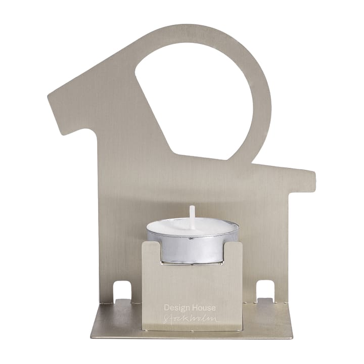 Pop-up fyrfadsholder julebuk - Rustfrit stål - Design House Stockholm