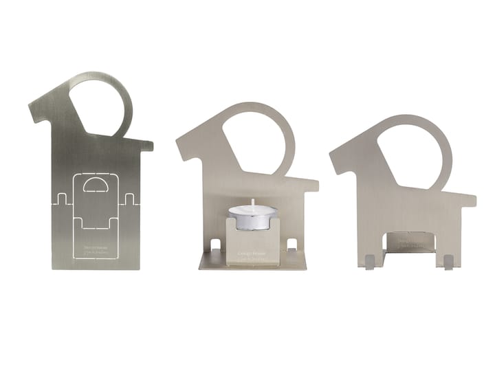 Pop-up fyrfadsholder julebuk, Rustfrit stål Design House Stockholm