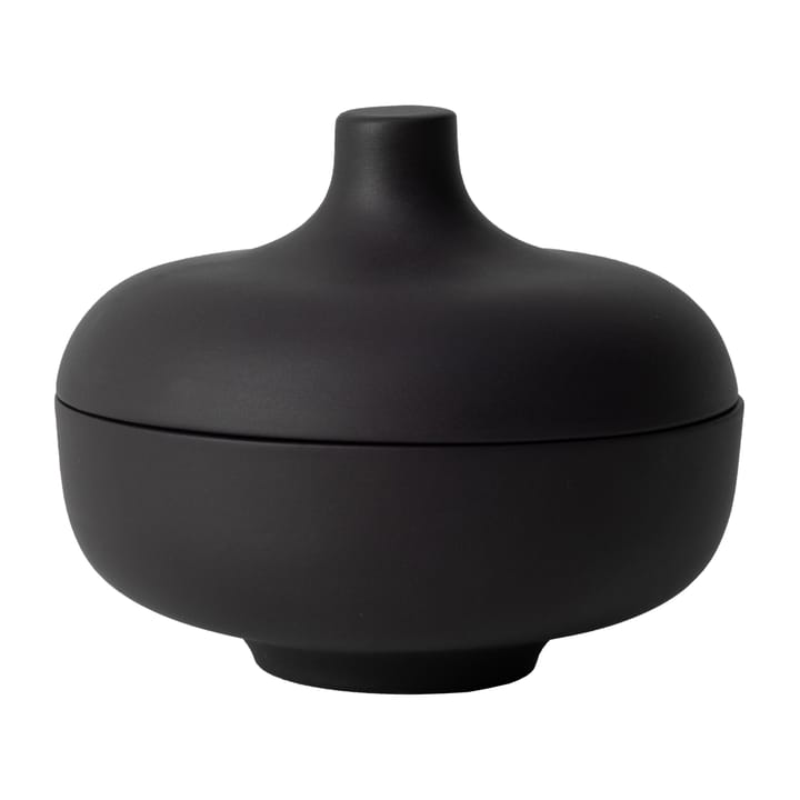 Sand skål med låg S Ø12 cm - Black clay - Design House Stockholm