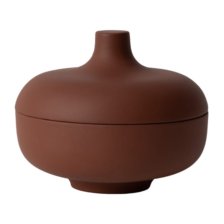 Sand skål med låg S Ø12 cm - Red clay - Design House Stockholm