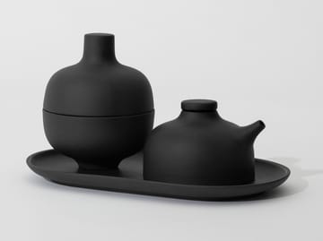 Sand skål med låg S Ø8,2 cm - Black clay - Design House Stockholm