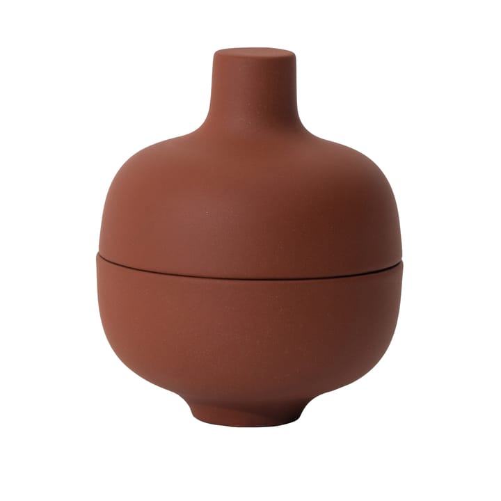 Sand skål med låg S Ø8,2 cm - Red clay - Design House Stockholm