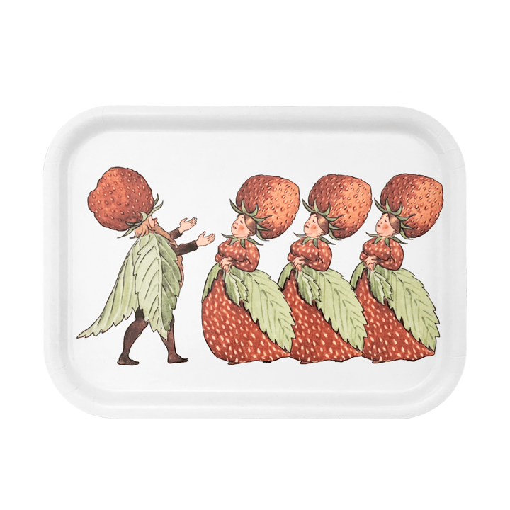 The Strawberry Family bakke 20x27 cm - White - Design House Stockholm